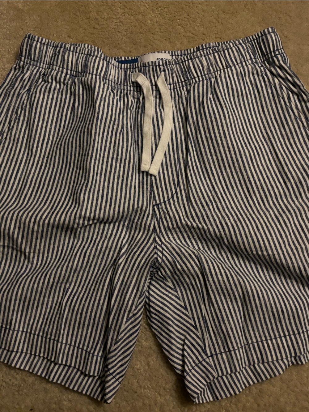 Old navy Striped Drawstring Shorts in Navy & White